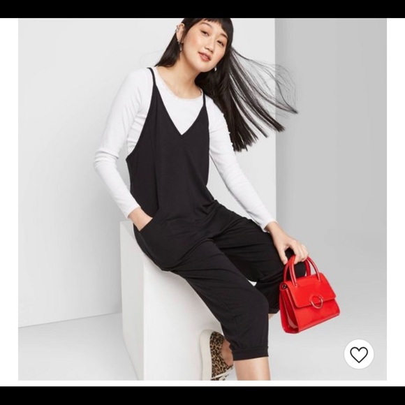 Wild fable v neck knit jumpsuit Clearance